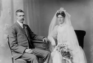 79273 Marriage of Nicholas (Arthur) McGaveston and Frances Eleanor (Ella) Burrell on 9 Feb 1909 copy