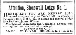 James Wilson (2) The Wilmington Morning Star, 13 Feb 1891, Fri, Page 1