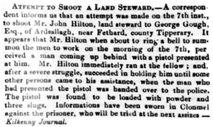 John Hilton Land Steward The Pilot 16 August 1848