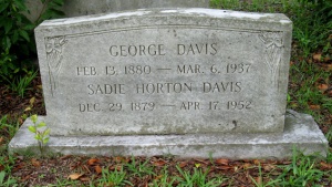 Sadie Horton Davis Headstone
