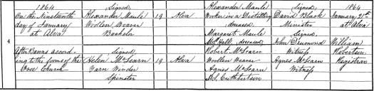 Alexa Maule Jr marriage 1864