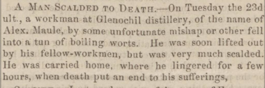 Falkirk Herald 1 Jan 1852 Alex Maule